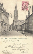 Liège. Eglise Saint-Foy. Rue Saint-Léonard