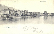 Liège. La Meuse - Quai de la Batte-Maison Curtius