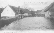 Maisons inondées à  Castel-Overstroomde huizen te Castel