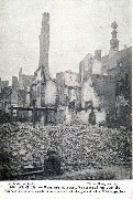 Kammenstraat. Verwoesting van de Bureelen en werkhuizen van het dagblad « La Métropole »