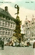 Anvers. La Statue Brabo-Antwerpen Brabo