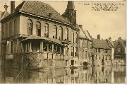 Bruges. Vue sur la tr�s ancienne auberge ''La Vache'' Quai du Rosaire - Zicht op de oude afspanning ''De Koe'' Rozenhoedkaai