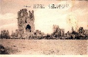 Ypres.Après la guerre Les Halles aux Draps en 1919
