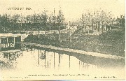 Anvers en 1860, Pont de la Poterne. Actuellement Avenue de Keyser.