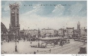 Ostende. La Place Van der Zweep en façe la gare