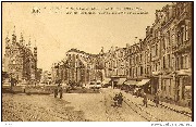 Louvain. Avenue de Alliés. Abside St Pierre et Hôtel de Ville - Leuven. Laan der Verbondenen. Achterkant van Sint-Pieter en Stadhuis