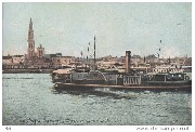 Anvers. Panorama & Départ du bateau de Ste-Anne