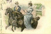 Couple à cheval