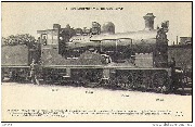 Machine N° 3275 à simple expansion ..2 essieux accouplés et bogie à l'avant Service des trains express légers sur les lignes faciles (Type 18,  littéra L, construite en 1905)