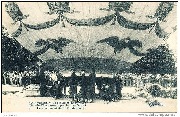 Grande F�te a�rostatique du 3 Aout 1905. Le gonflement de la Montgolfi�re