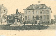 Seraing Hôtel de Ville et Statue Cockerill 