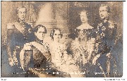 L.L.M.M.Léopold Ier,Léopold II,Marie-Henriette,le comte de Flandre et l Impératrice Charlotte 