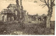 Ruines de Nieuport 1914-1918 La Gare avec la Place-Station with square