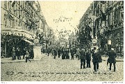 Mons.Septembre 1913-Joyeuse Entrée des Souverains -Les décorations rue de la Gare 