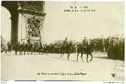 14 juillet 1919-Défilé de la Victoire-Le général en chef belge et son état major