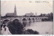Metz. Die Mosel u. die Totenbrücke - La Moselle et le pont des morts