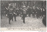 Mons. La Mission Française, venue à Mons pour saluer S.M. le Roi des Belges
