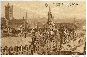 Gand. Panorama de la Ville. Gent Panorama der Stad