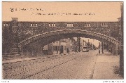 Anderlecht à la Roue-Le Pont de chemin de fer à la Chaussée de Mons