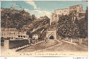 Bouillon. Vue de la Voûte du Château prise sur le Pont de France