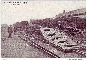 Catastrophe de Contich 21 Mai 1908- Voitures démantibulées