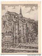 Dinant Collégiale Notre-Dame d'après le dessin original de Géo Fosty