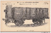 Sté Ame des Ateliers Germain. Wagon charbonnier 20 T. Etat-Belge