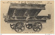 Sté Ame des Ateliers Germain. Wagon pour transport de laitier