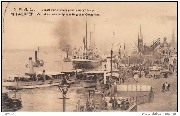 Anvers. Départ d'un steamer pour le Congo Belge. Antwerpen. Vertrek een ship naar Belgische Congo-staat