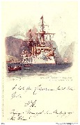 Kreuzer ''Kaiserin Augusta'' Norwegischer Fjord