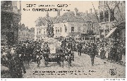 Gent Stoet OMMEGANCK Cortège 1613-1913 Char de Monseigneur l'Archange St-Michel et du Diable. Praalwagen van de Aertsengel Sint-Michiels en Lucifers
