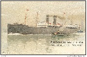 Red Star Line, Antwerpen-New York. Dubbelschroef Postboot ''Zeeland''