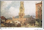 La Grande Place à Bruges en 1891
