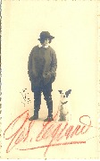 Gilberte Legrand et son chien -photo Galuzzi