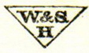 W&S H dans un triangle base au-dessus