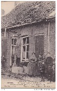 Oorlog 1914-1918 Poperinghe Bombardement Maison rue de Bruges-Huis Duhameeuw Bruggestraat...