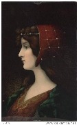 Klassische Schönheiten (femme au bonnet rouge orné de perles)