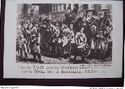 Charles Rogier avec les volontaires liégeois en route pour la Révolution de Bruxelles 1830