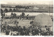 Füllen des Ballons "Le Rêve" an der neuen Gasanstalt in Remich am 23. Juni 1907