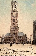 Bruges Le Beffroi - Ed. Nels, Bruxelles - Colorized