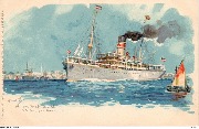 Deutsch-Ostafrika-Linie S.S. König in Zanzibar