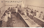 Diestersweg's Schoolkolonie te Heide. Zaal voor handenwasschen en voetbaden