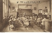 Diestersweg's Schoolkolonie te Heide. 6e klas in voordrachtzaal