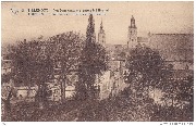Tirlemont. Vue Panoramique et entrée de l'Hôpital  Thienen. Panorama en ingang van het Gasthuis