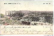 Exposition universelle de Liège, 1905. Les travaux du nouveau Pont sur la Meuse à Fragnée