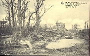 1914-18.  Ruines de Dixmude. Quartier de la Gare── Ruines of Dixmude. Near the Station