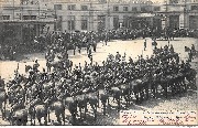 Liège. Exposition Internationale de 1905. Escorte Mlitaire du Roi