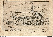 Bruxelles Eglise du Sablon en 1700