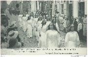 7eme Centenaire de Ste Marie de Nivelles,23 Juin 1913.Groupe d'enfants de  choeur