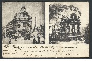 Grand incendie de l Hôtel Continental à Bruxelles le 14 octobre 1901 Avant l'incendie Après l'incendie